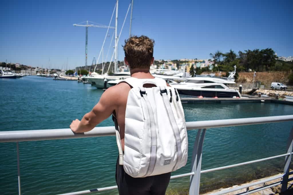 man overlooking marina yacht sail training yachtmaster