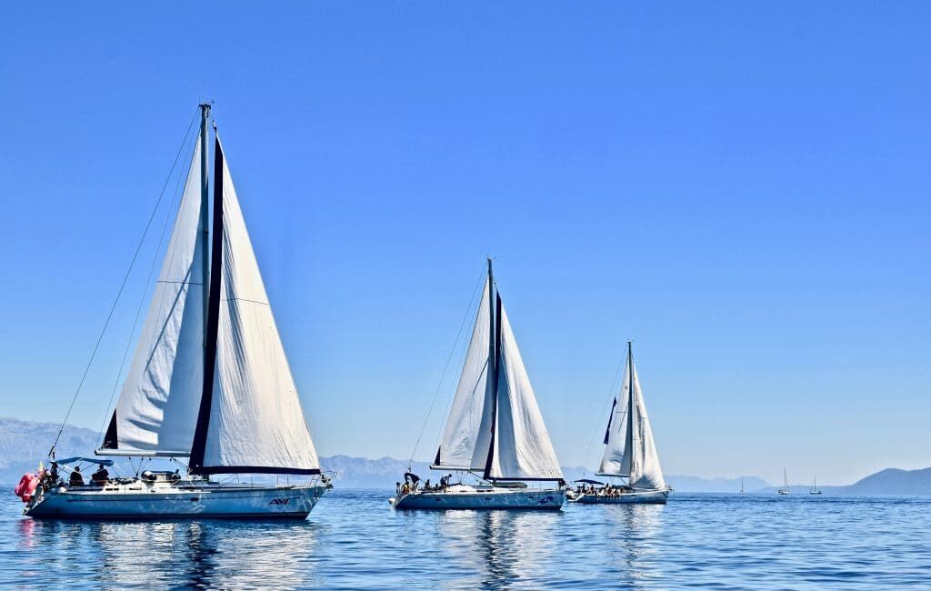 Sunset sailing in Split