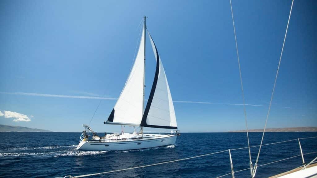 Sailboat on the Mediterranean