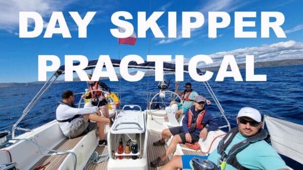 Students participating in Rya Day Skipper Practical Course on a sailing boat in Croatia